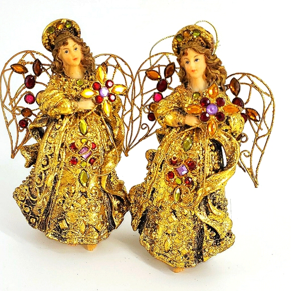 Other - 2 Jeweled angel ornaments